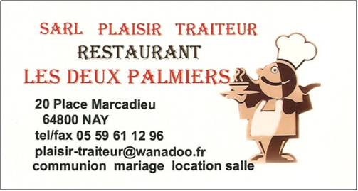 Les DEUX PALMIERS – Restaurant
