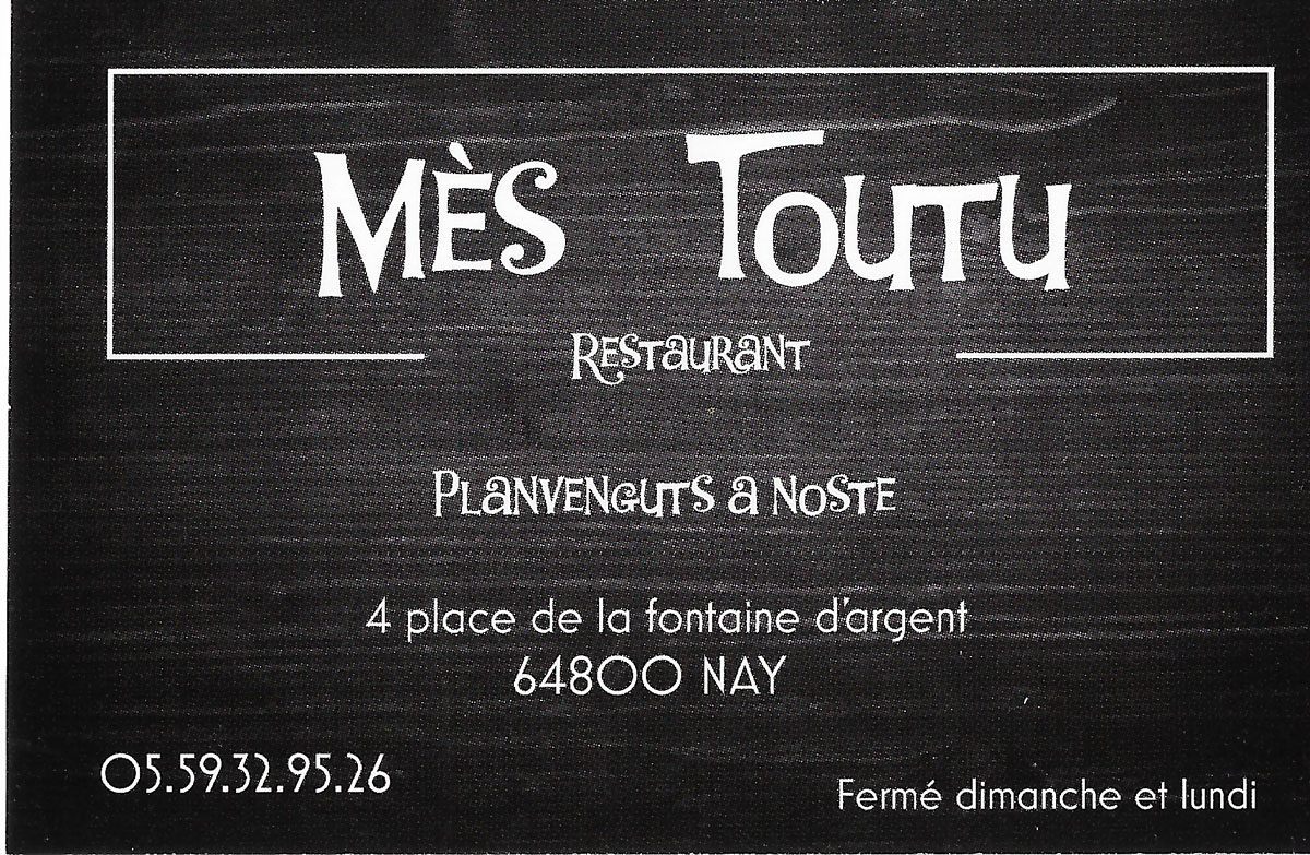 MÈS TOUTU – Restaurant
