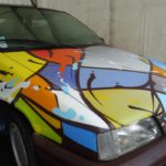 Graffiti sur voiture