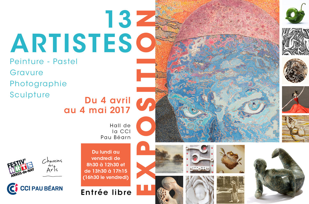 Pré-exposition Festiv'Arts à la CCI de Pau
